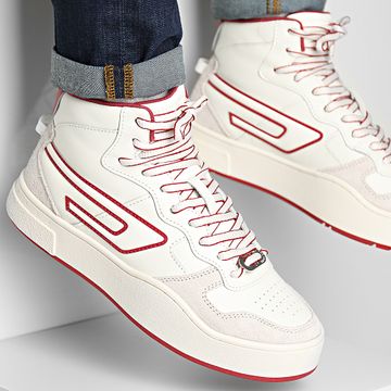 Diesel - Ukiyo Mid X Y03028-PS232 Zapatillas Jeaster Red Moonbeam Whisper White