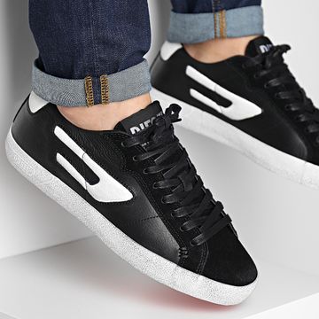 Diesel - Zapatillas Leroji Low Y02741-PR663 Negro Blanco