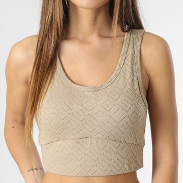 Guess - Sujetador de mujer V3RP19-MC04Y Beige oscuro