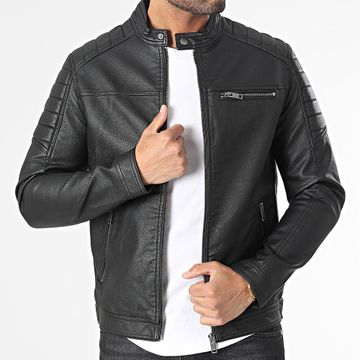 Jack And Jones - Chaqueta motera Rocky Negra