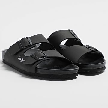 Pepe Jeans - Sandalias dobles Bio Royal PMS90101 Negro