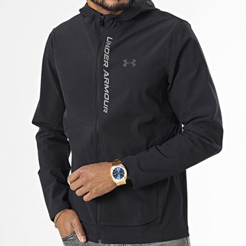 Under Armour - Chaqueta con capucha y cremallera Outrun The Storm 1376794 Negro