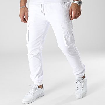 John H - XQ05 Pantalón Cargo Blanco
