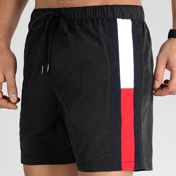 Tommy Hilfiger - Pantalón corto de baño con banda de ajuste mediano 2730 Negro