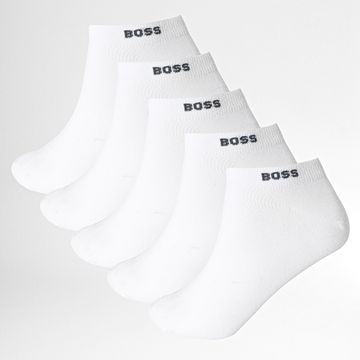 BOSS - 5 Pares De Calcetines Lisos 3197 Blancos