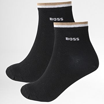 BOSS - 2 Pares Calcetines Rayas 1195 Negro