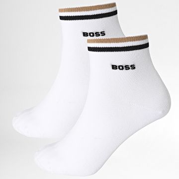 BOSS - 2 Pares Calcetines Rayas 1195 Blanco