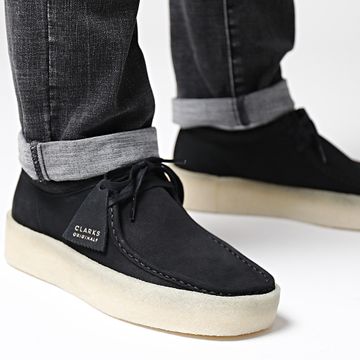 Clarks - Zapatillas Wallabee Cup Nubuck negro