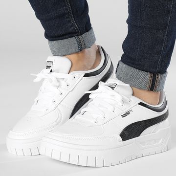 Puma - Zapatillas Mujer Cali Dream Cuero 392730 Puma Blanco Puma Negro