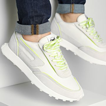 Diesel - S-Racer LC Y03061-P5137 Zapatillas Star White Acid Lime