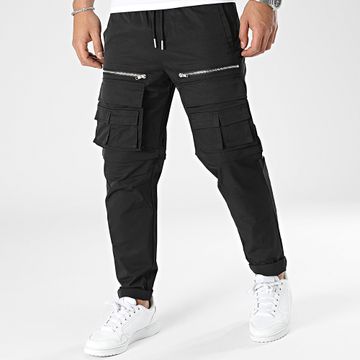 Frilivin - Pantalones cargo negros