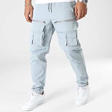 Frilivin - Pantalones cargo azul claro