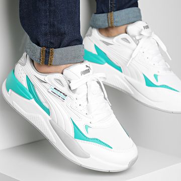 Puma - Zapatillas X-Ray Speed AMG Mercedes 307136 Puma Blanco Spectra Verde Puma Plata