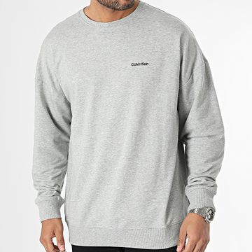 Calvin Klein - Sudadera con cuello redondo NM2300E Gris jaspeado