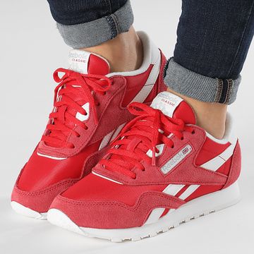 Reebok - Classic Nylon Zapatillas Mujer GY7195 Vector Rojo Tiza Gris Puro 3