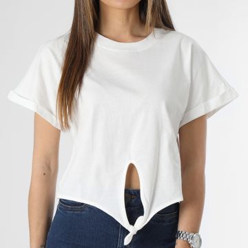 Vero Moda - Anna Glenn Women's Crop Tee Blanco