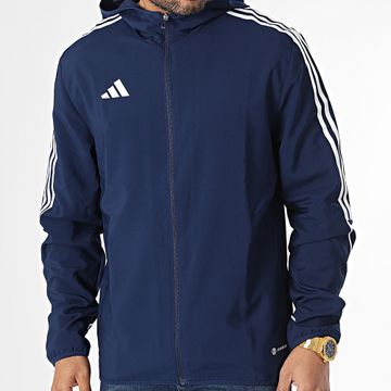 Adidas Performance - Chaqueta con capucha y cremallera Tiro 23 Azul marino