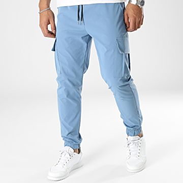 Frilivin - Pantalones cargo azul claro