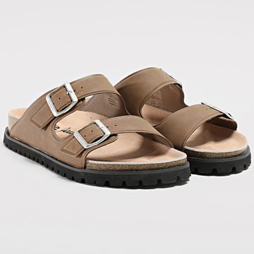 Pepe Jeans - Sandalias Urban Basic en relieve PMS90104 Tabaco