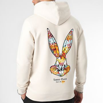 Looney Tunes - Sudadera con capucha Bugs Bunny Graff Beige