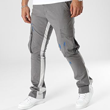 Ikao - Pantalones Cargo Gris