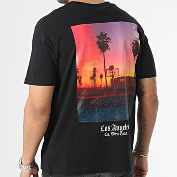 Luxury Lovers - Oversize Camiseta Large Los Angeles Zapatillasball Negro