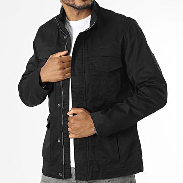 Kymaxx - Chaqueta negra con cremallera