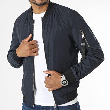 Kymaxx - Cazadora bomber azul marino