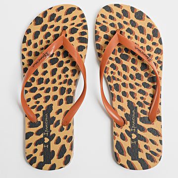Classic Series - Chanclas Animale Print II Camel para mujer