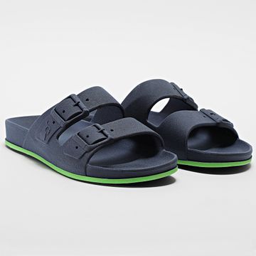 Cacatoès - Sandalias Brasilia Azul Marino Verde Fluo