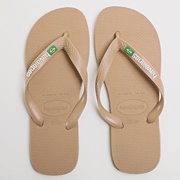 Havaianas - Chanclas Brasil Logo FC Beige