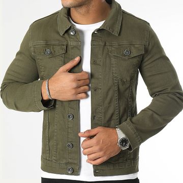 LBO - Chaqueta vaquera super slim fit 0053 Denim caqui verde