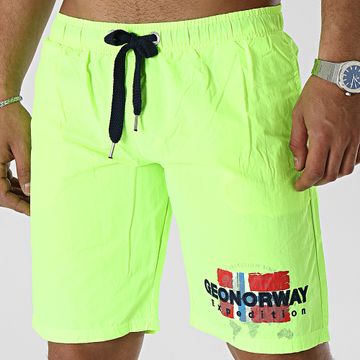 Geographical Norway - Shorts de baño amarillo fluo