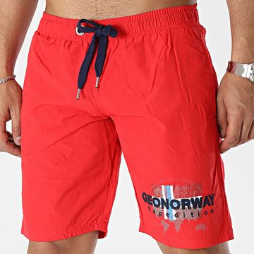 Geographical Norway - Shorts de baño rojos