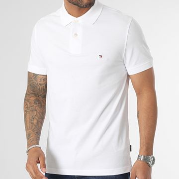 Tommy Hilfiger - Polo Manga Corta Bandera Bajo Placket 1684 Blanco