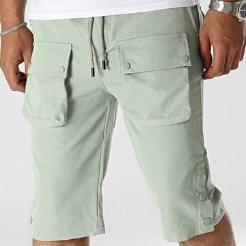 John H - Cargo Shorts Verde Claro