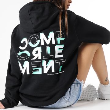 Comportement - Sudadera con capucha Definition para mujer Negro