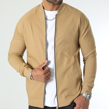 LBO - 0192 Chaqueta con cremallera beige