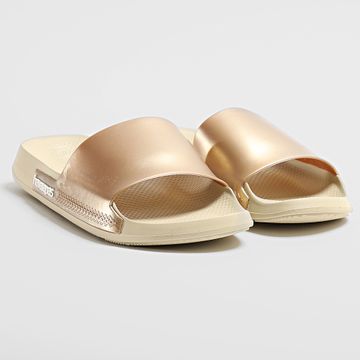 Havaianas - Slide Classic Mujer Beige metalizado