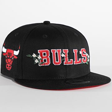 New Era - Snapback Cap 9Fifty Flower Wordmark Chicago Bulls Negro