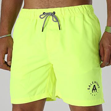 Sale Môme Paris - Pequeño bañador Gorila Amarillo fluorescente Negro