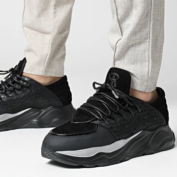 Classic Series - Zapatillas Phoenix Runner Cut-Matt Nappa Pitón Negro
