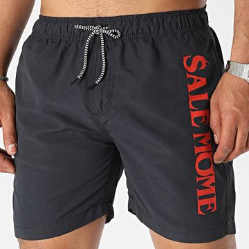 Sale Môme Paris - Shorts de baño Evil Toto Negro Rojo