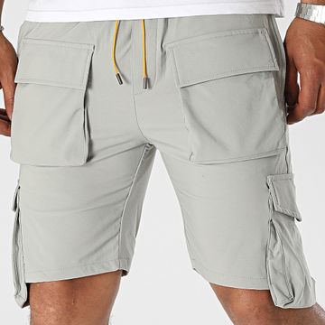 John H - Pantalones cortos cargo grises
