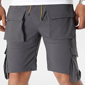 John H - Bermudas Cargo Gris Carbón