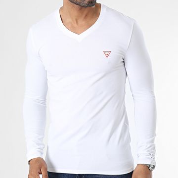 Guess - M2YI08-J1314 Camiseta Manga Larga Blanca