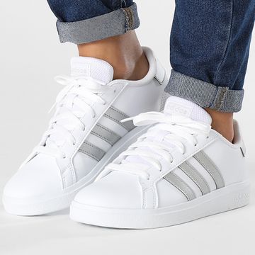 Adidas Performance - Zapatillas Grand Court 2 Mujer GW6506 Cloud Blanco Plata Mate