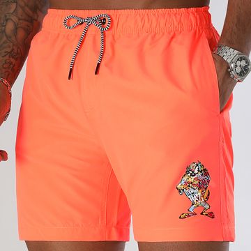 Looney Tunes - Traje de baño Taz Graff Naranja fluorescente