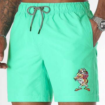 Looney Tunes - Bañador Taz Graff Verde Pastel