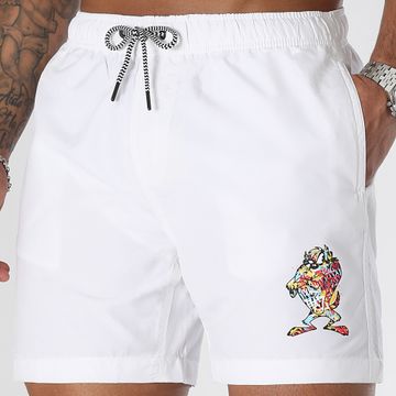 Looney Tunes - Traje de baño Taz Graff Blanco